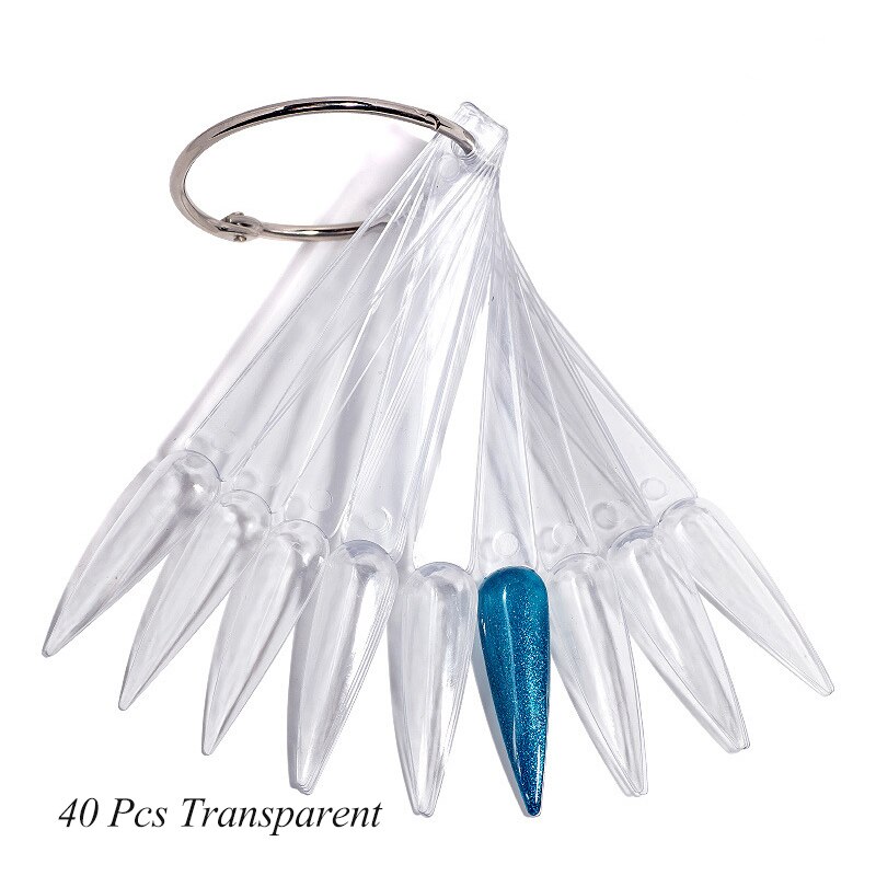 Lemooc nature clear black nepnagels tips volledige kaart waaier vingernagelkunst display oefen acryl uv gellak gereedschap decoratie