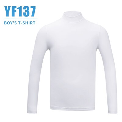 Pgm freundlicher Golf Hemden Sonnenschutz Sommer Jungen Mädchen Spitzen Langarm Atmungs Eis Seide Bodenbildung Hemden AA51871: Weiß / L