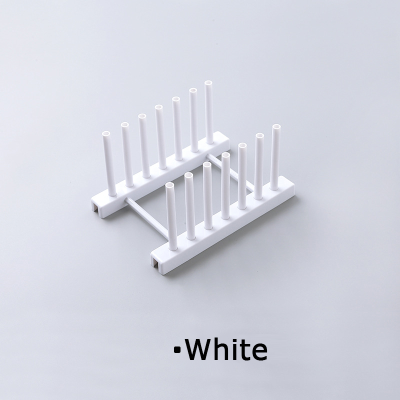 Bamboo Dish Rack Dishes Drainboard Drying Drainer Storage Kitchen Cabinet Organizer Accessories Flatware Dish Rack Shelf: White