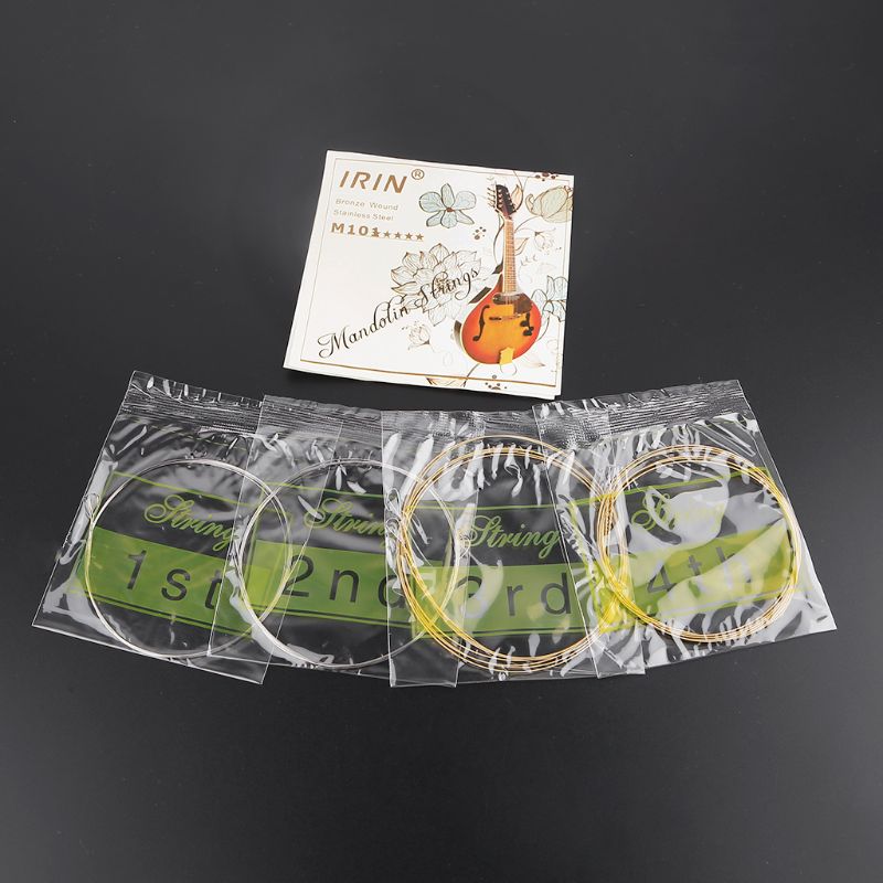 8 stk/sett  m101 mandolinstrenger forsølvet rustfritt stål kobberlegering viklet