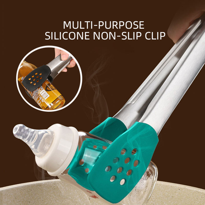 AIRBELL silicone kitchen tongs clip food gadgets accessories utensils bbq tools cooking tongue barbecue meat Clamp Salad Grill