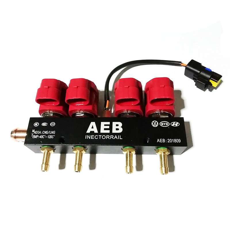 Injection Rail AEB Common Rail for CNG Sequential System 4 Cylinderes Fuel Injector Rail Kit