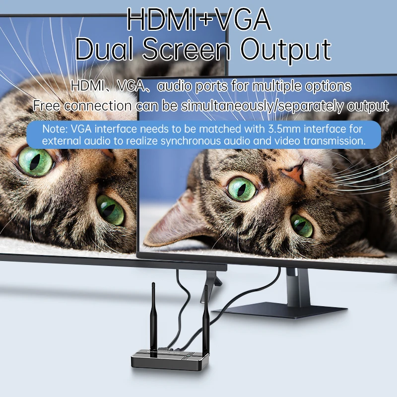 5G 4K 1080P 50M inalámbrico HDMI VGA transmisor de vídeo receptor extensor adaptador de pantalla Dongle para teléfono TV Monitor proyector PC