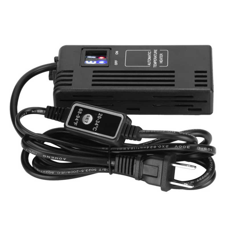 Mini Aquarium Heater Fish Tank LED Digital Automatic Temperature Heater Rod 110V: 100W