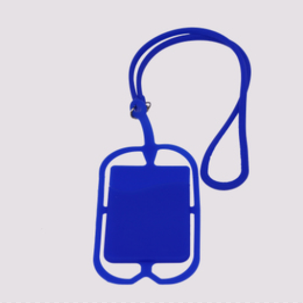 Uniwersalny silikonowy uchwyt na telefon komórkowy smycz pokrowiec na karty ozdobny pasek na dowód osobisty solidna kolorowa obudowa na telefon pokrywa smycz na szyje