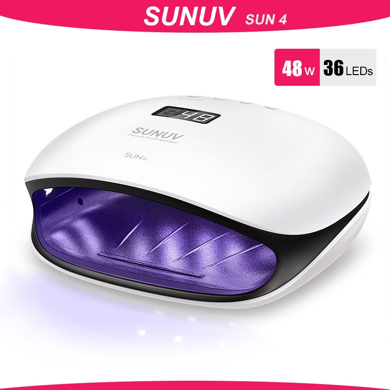 Sunuv sun 4/ sun 4s 48w uv led lampor nageltork lampa med lcd display smart uv fototerapi nagelkonst manikyrverktyg damer