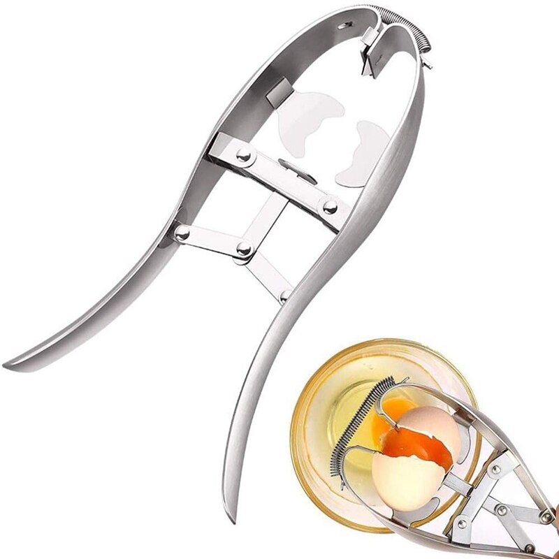 Portable Egg Shell Breaker Stainless Steel Multifunction Egg Cutter Kitchen Accessories Egg Stripper Gadget