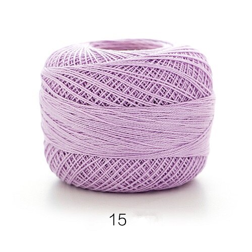 50g/Pc Cotton 0.8mm 20 Colors Lace Crochet Yarn By 1.5mm Crochet Hooks Hand-Knitted Baby Silk Thin Yarn For Knitting DIY Crafts: 15