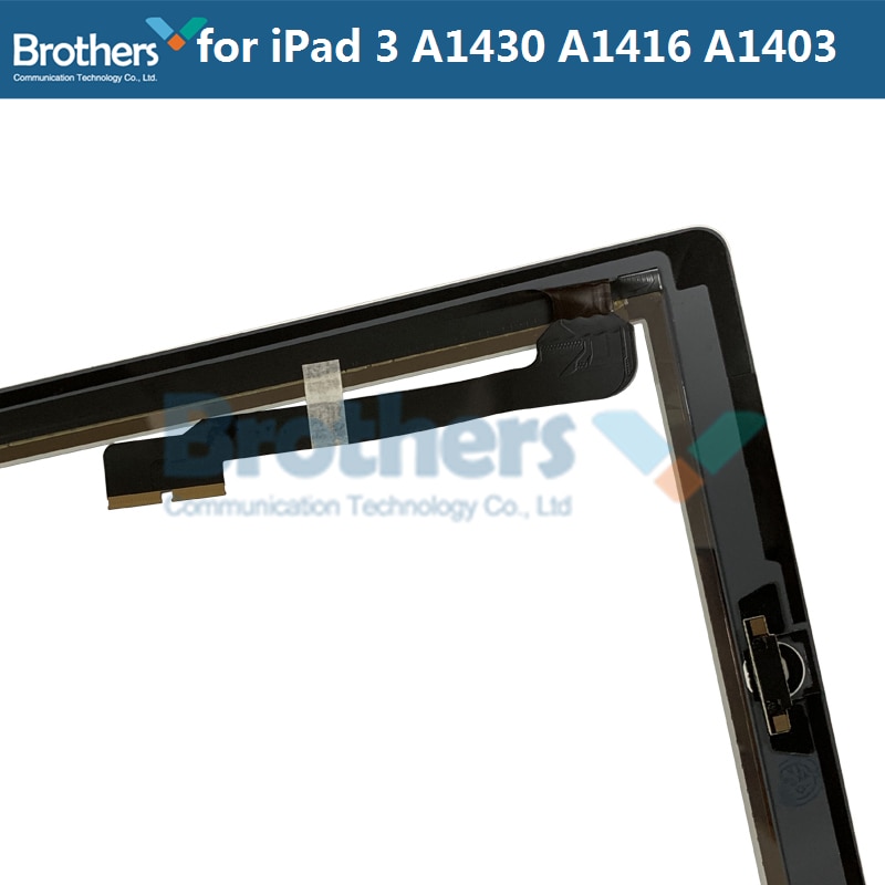 9.7 For iPad 3 A1416 A1430 A1403 Touch Screen Digitizer Sensor Glass Panel Tablet Replacement For iPad 3 Screen With Home Button