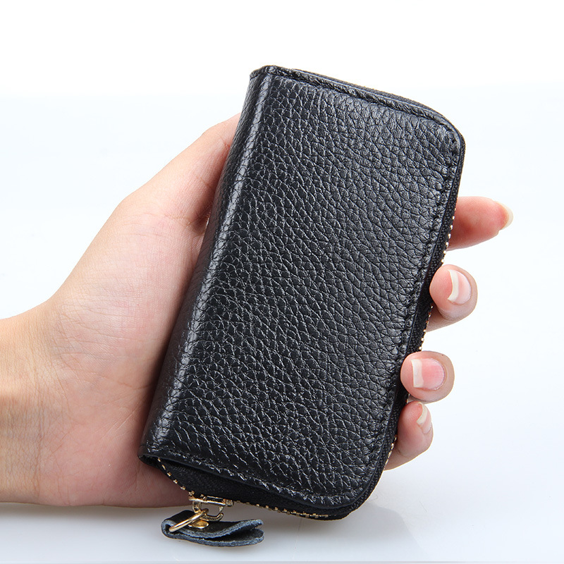 Pu Leather Key Wallet Card Holder Business Organizer Housekeeper Case Keychain Purses Men Women Pocket Car Keys Bag