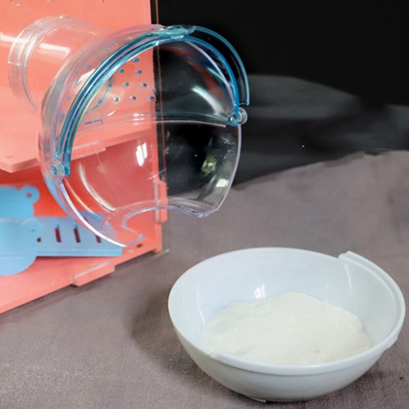 Conteneur de bain de sable respirant pour Hamster, pour Cage, Gerbille de souris, boîte de salle de bain pour animaux de compagnie, bain de sable, jouet pour petit animal de compagnie