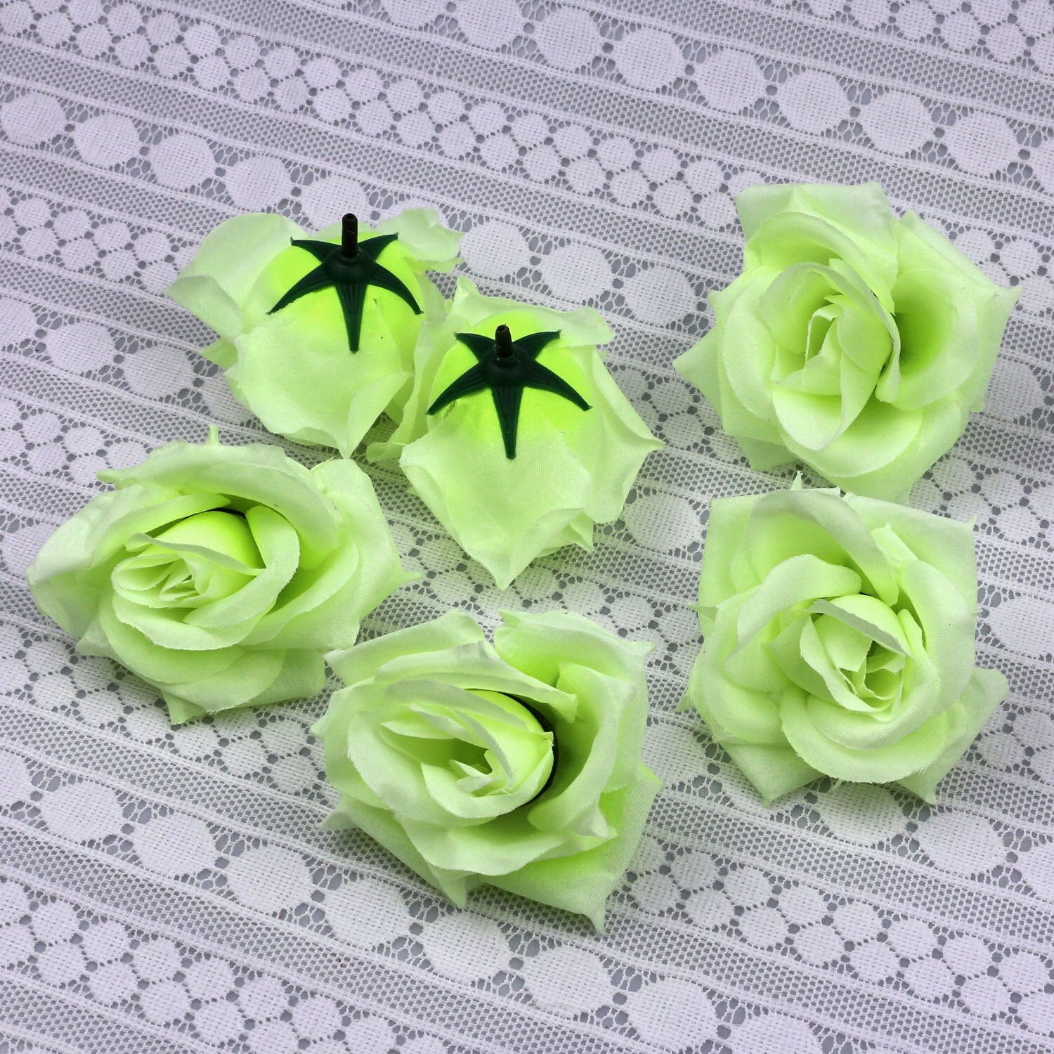 Dark purple Rose Flower Heads 10-Pack Artificial Roses Perfect for Wedding Decorations Baby Showers Crafts: cream