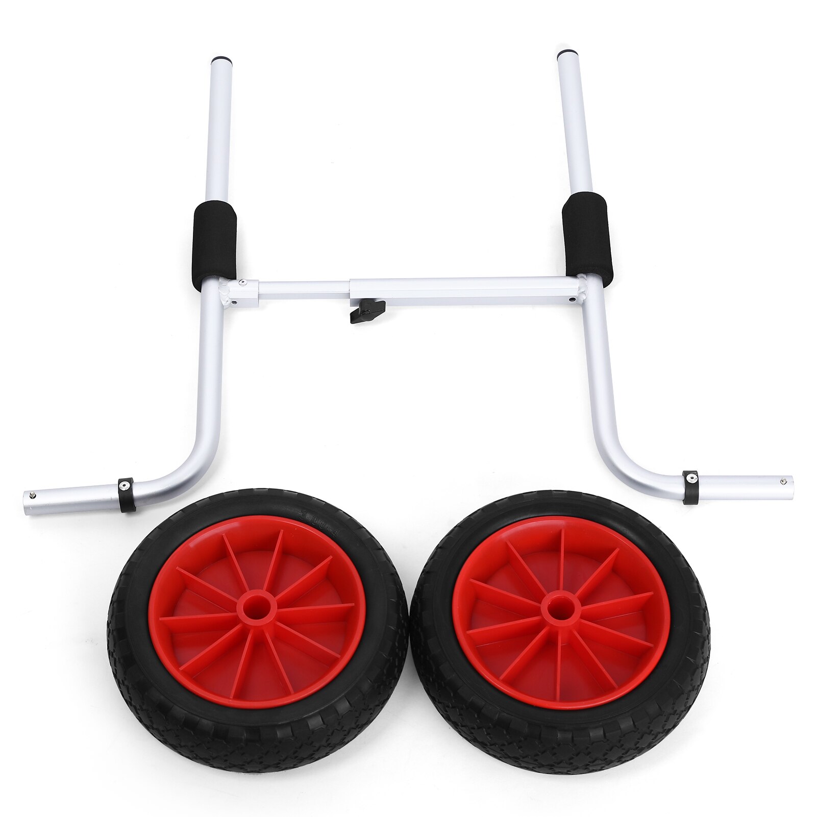 Kayak Carrier Cart 50KG Loading Capacity Foldable Kayak Trolley Energy-saving Two-wheeled Carrier Cart for Kayak Canoe Boat