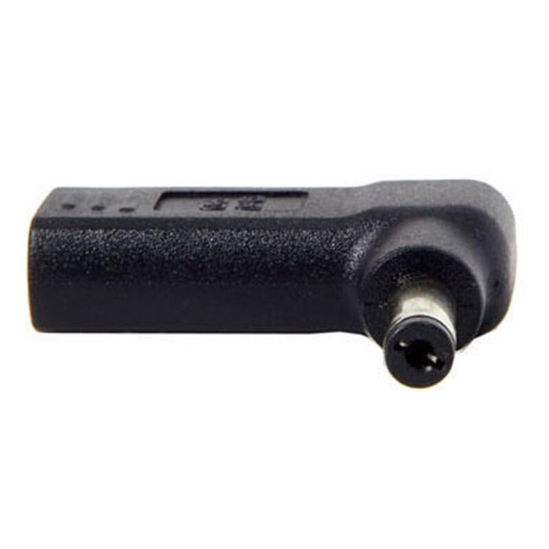 Usb 3.1 tipo c usb-c para retângulo dc plug pd adaptador 90 graus angular: 5.5 2.1mm