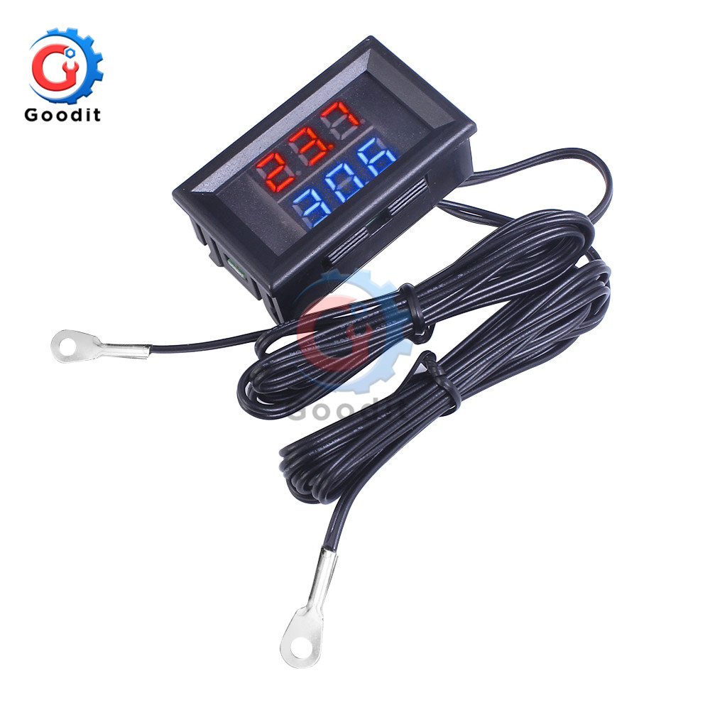 Mini Temperature Controller DC4V-28V Mini Temperature Controller Dual Display ... – Vicedeal