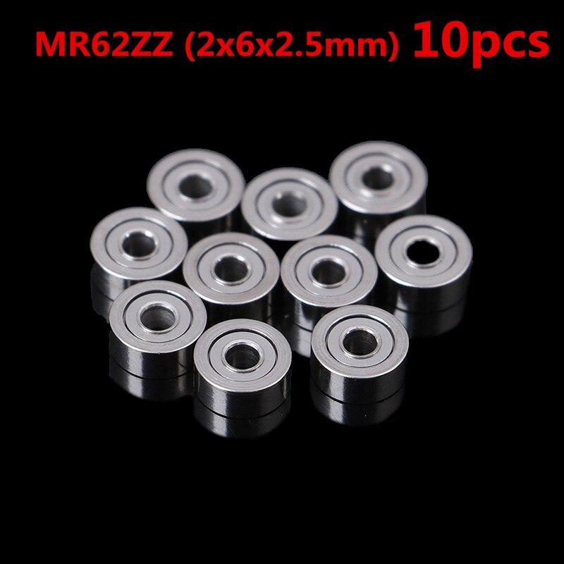 10 stk  mr62zz mr83 693zz metalskærmede præcisionskuglelejer minilejer  (2 x 6 x 2.5mm): -en