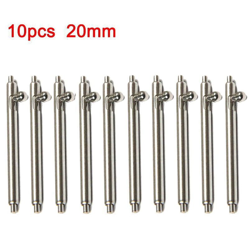 16mm 18mm 20mm 22mm 24mm 10 stk hurtigutløser klokkerem fjærstenger pinner 1.5mm diameter klokkestift pepair verktøy og sett: 20mm