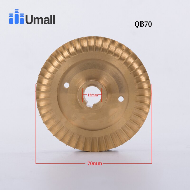 QB90 Full Brass Cooper Self Priming Flow Impeller Assembly Motor Engine Electric Jet Centrifugal 1hp 50HZ Water Pumps Impeller: QB70 70MM