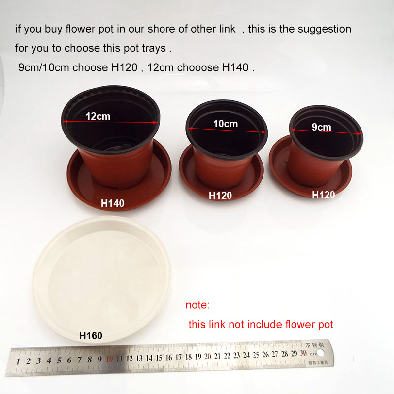 10pcs Plastic Flower plant pot Tray Garden round Pot Saucers Base stand trays Saucer Indoor Outdoor Home gardening supplies