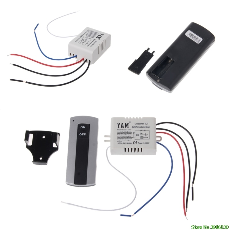 Wireless 1 Channel ON/OFF Lamp Remote Control Switch Receiver Transmitter