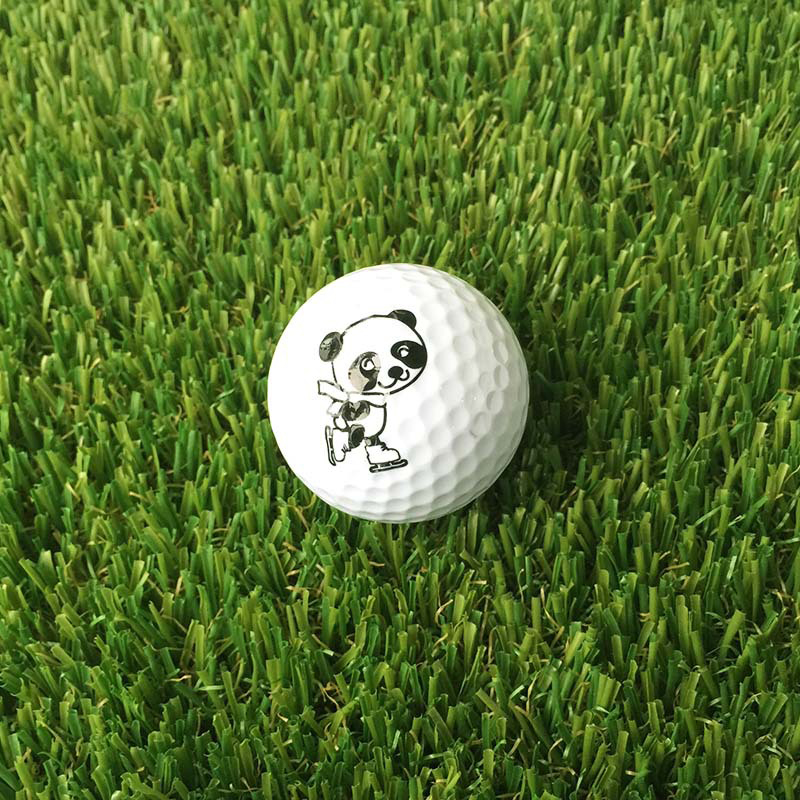 1PC Panda Cartoon Golf Ball Double Layer Synthetic Rubber Golf Practice Balls Children's Balls Festive Commemorative Balls