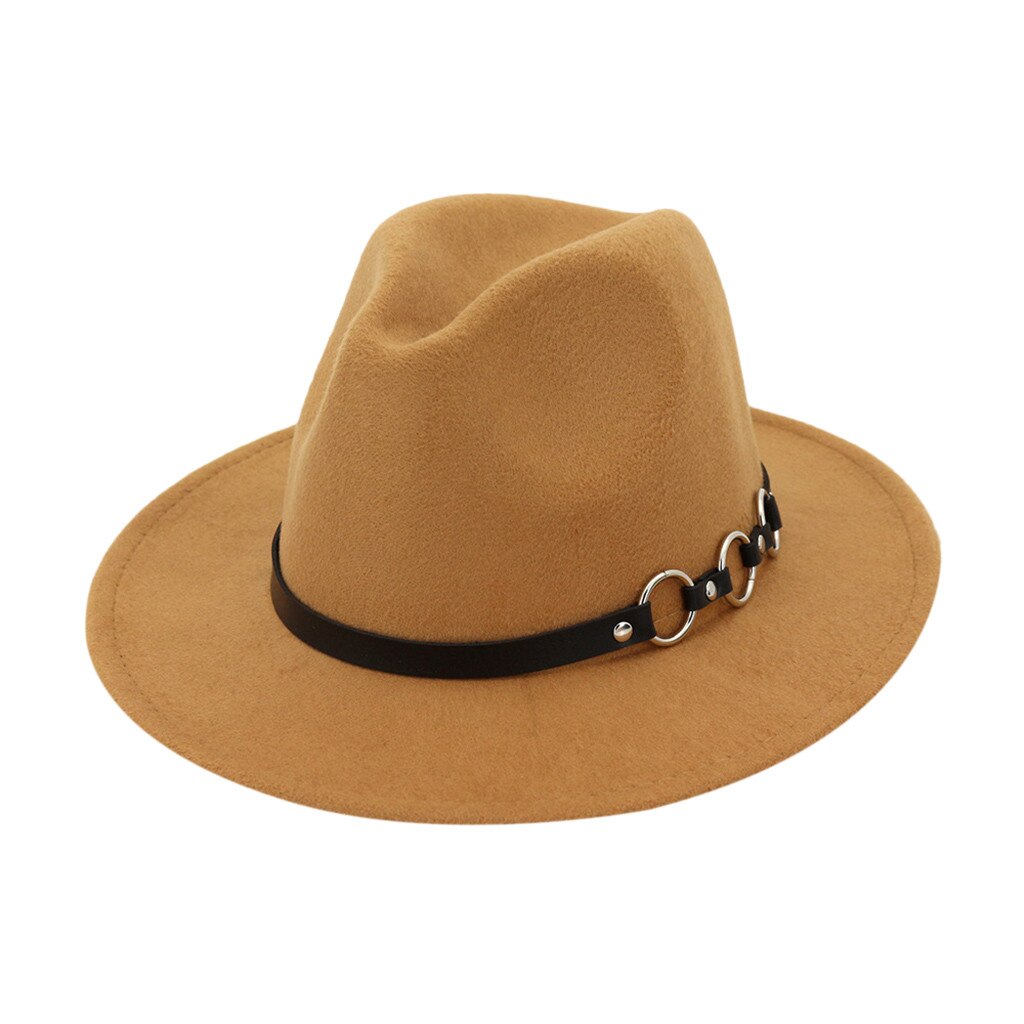 Men and Women Simple Fashion Wide-brimmed Jazz Wool Felt Hats