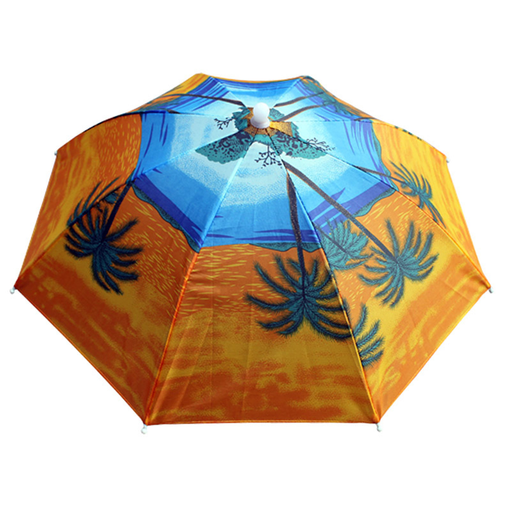 Foldable Outdoor Umbrella Hat 55cm Fishing Hiking Golf Headwear Sun Umbrella Cap Hands Free Protable Fishing Cap For Women Men: 1