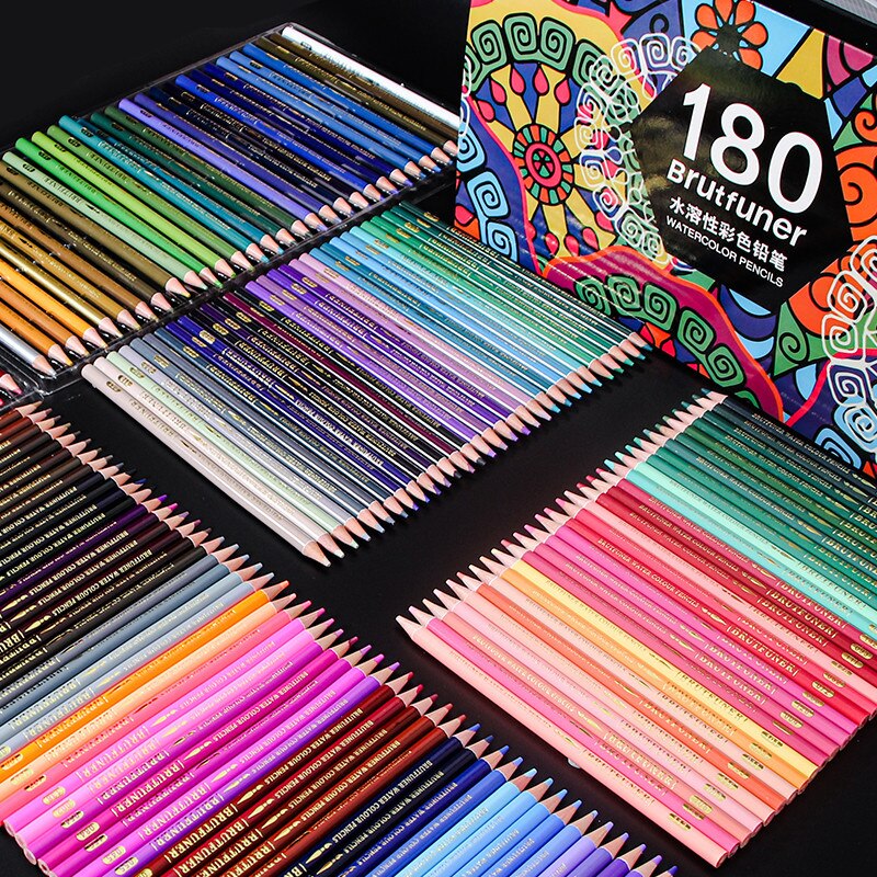 Brutfuner 72/48/120/160/260 Professionele Olie Kleurpotloden Hout Aquarel Potloden Tekening Potlood Set Voor School art Supplies