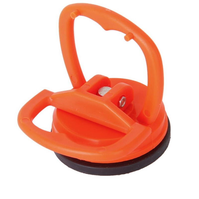 Orange röd sugkupa avlägsnande av avlägsnande av glashandtag