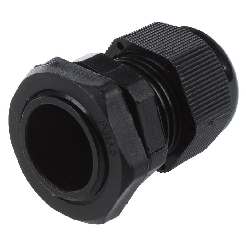 ! 30 Pcs PG13.5 Black Plastic 6mm to 12mm Dia Cable Glands Fastening Connector