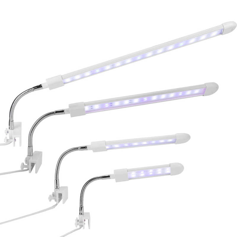 Home Aquarium Small Fish Tank Mini Aquarium fish tank Fish Tank Clip on Light Aquarium Clamp Lamp with White and Blue Light