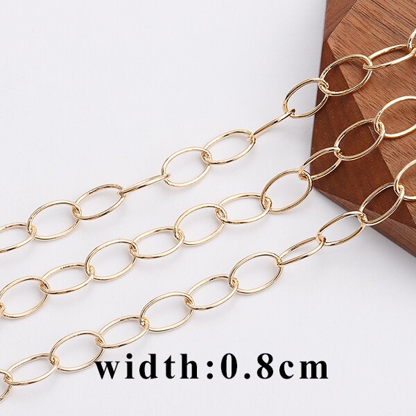 YEGUI C126,jewelry accessories,diy chain,18k gold plated,0.3 microns,hand made,diy bracelet necklace,jewelry making,1m/lot: C12603