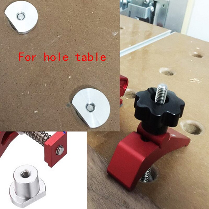 Woodworking T-slot Miter Track Aluminum Alloy Clamping Blocks Jig Miter Gauge Slot Clamping Blocks Platen Woodworking tool