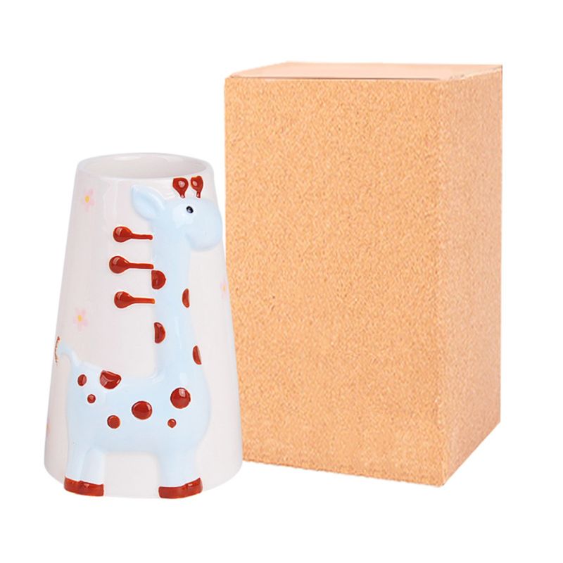 Pet Standing Water Dispenser Ceramic Kettle Holder Bracket Hamster Drink Feeder