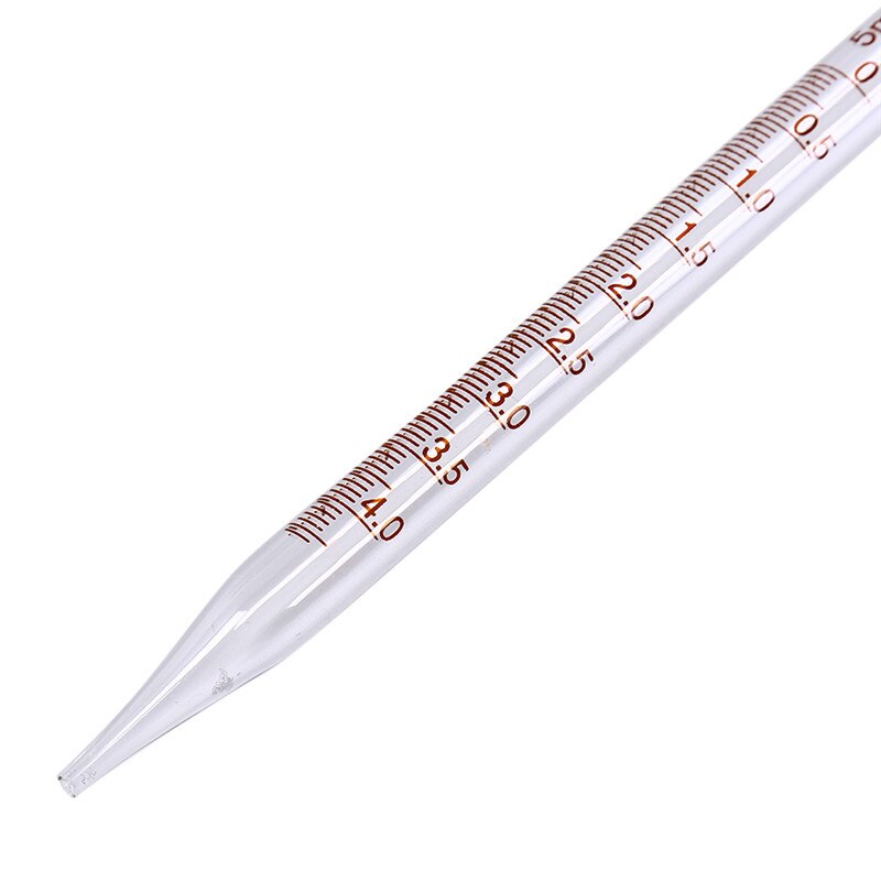 5ml/10ml Transfer Pipettes Glass Graduated Pipette without Rubber Bulb Lab Chemistry Dropper Dispensing