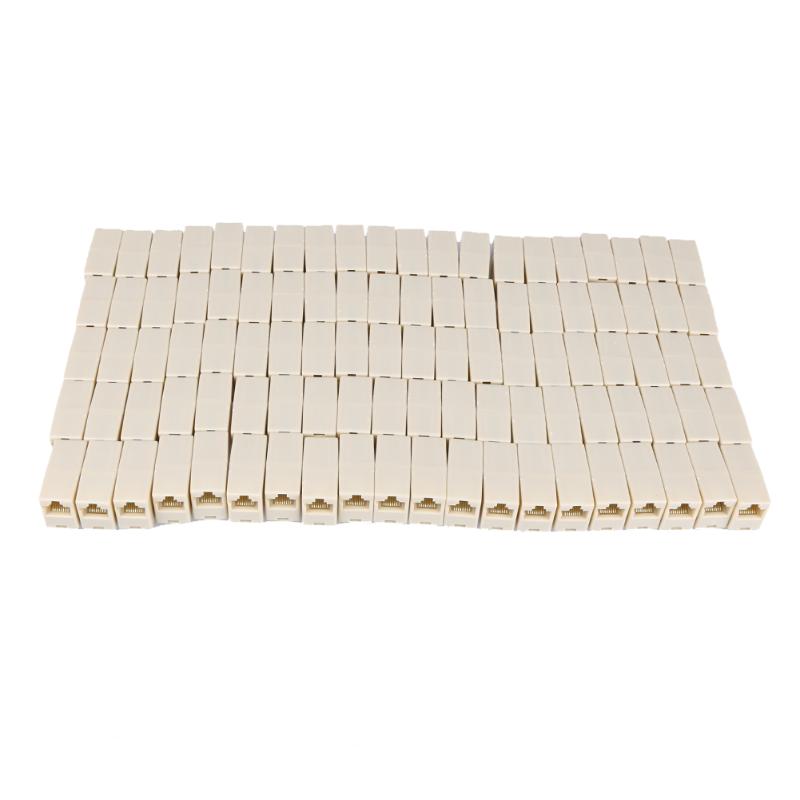 100Pcs Newtwork Ethernet Lan Cable Joiner Coupler Connector RJ45 CAT 5 5E