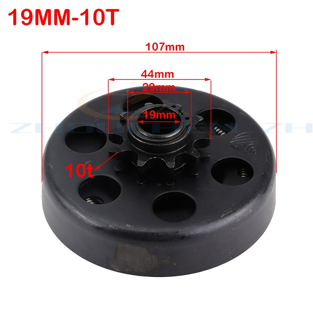 19mm 20mm Kreisel Automatische Kupplung 3/4 &quot;10&quot; 11 &quot;12&quot; 13 &quot;14&quot; 18Zahn 420\35\428 kette für gehen Kart Spaß Kart Minibike Motor-: 19mmX10t