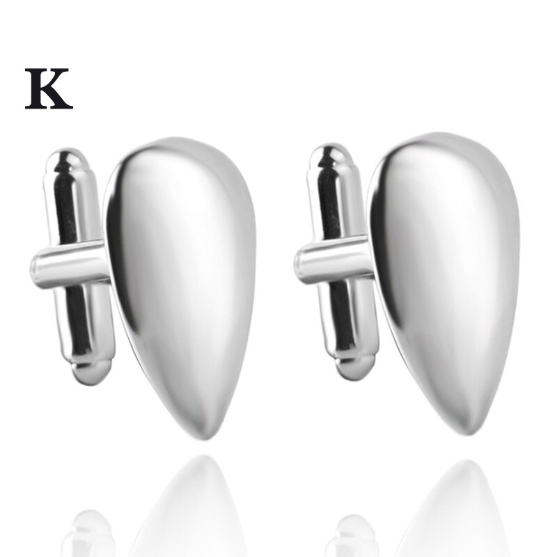 1 paar hoogwaardige Sieraden Unisex Wit Paars Emaille Crystal Manchetknopen Wedding Party Manchetknopen Franse shirt Manchet Knoppen: K