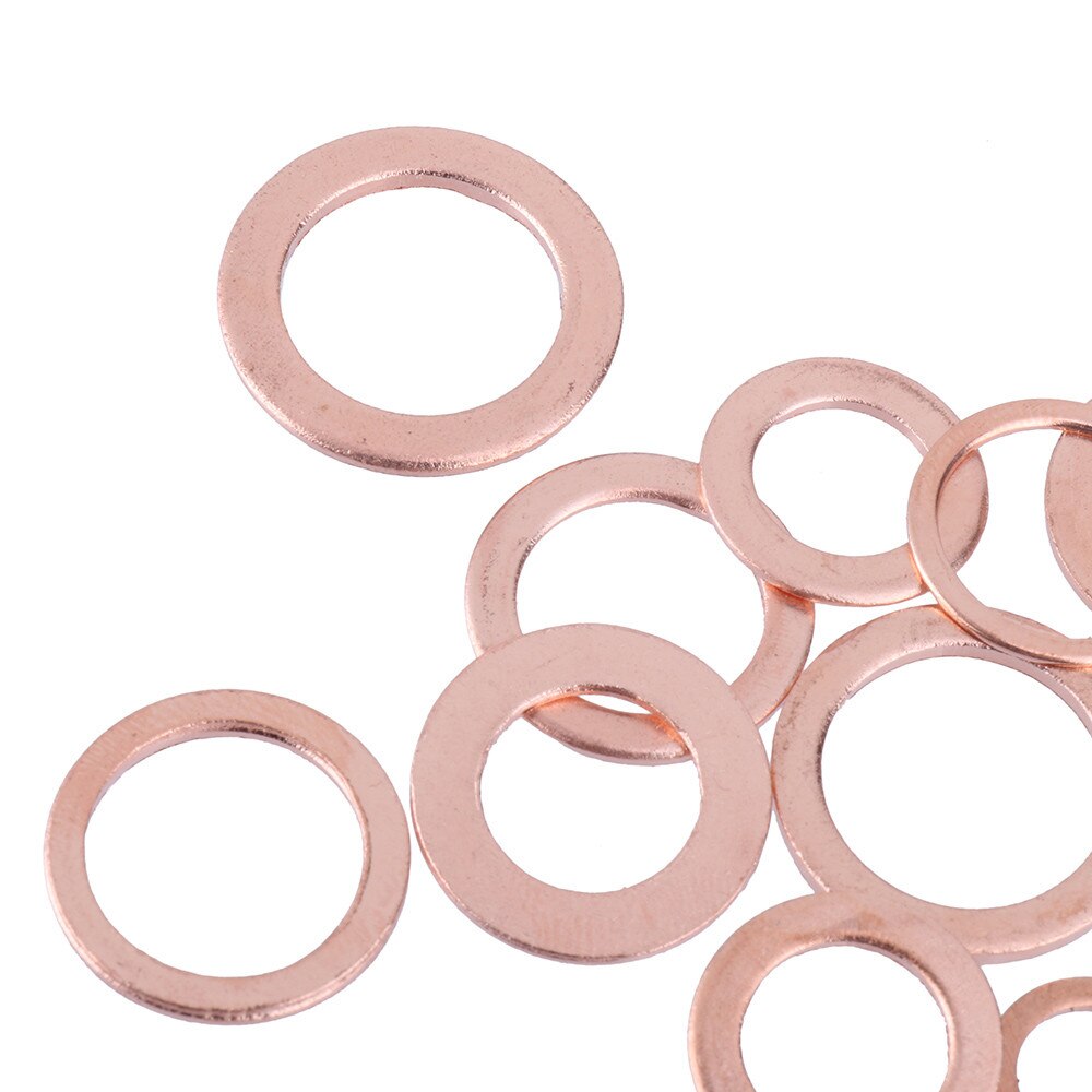 150 X Oil Drain Plug Copper Sealing O Ring Washer Assortment Car Garage Oil Drain Pan Gaskets Screws For Honda Cr-v/fit/accord/c