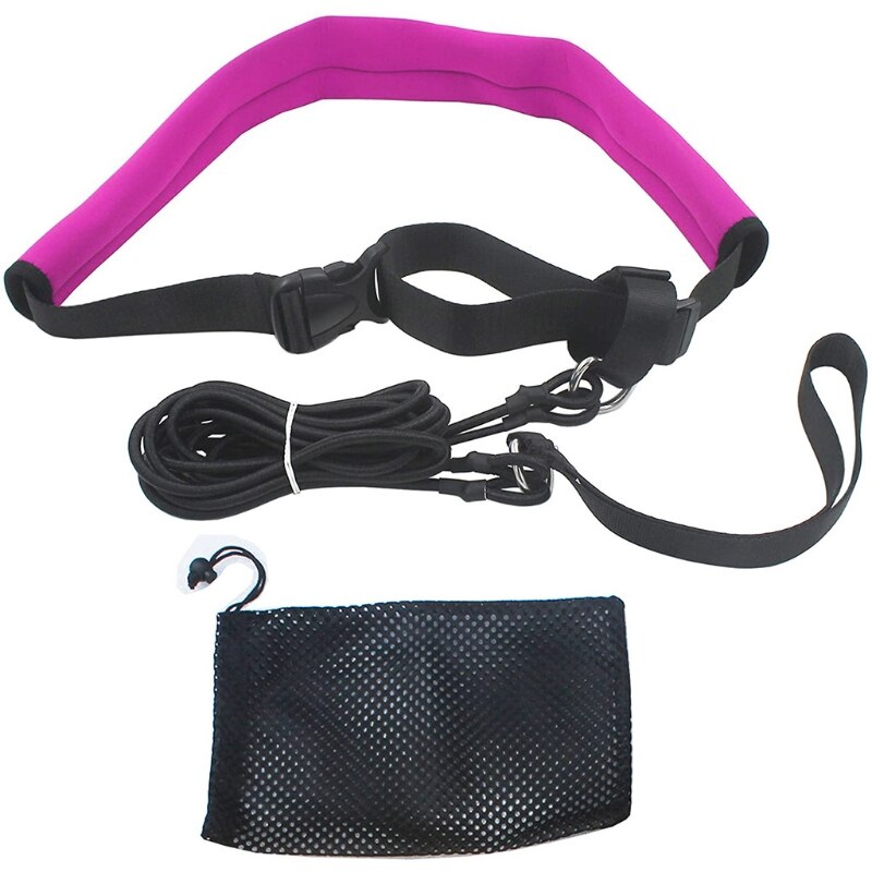 Correa de Entrenamiento de natación para piscina, 2m, Entrenamiento de natación, cinturón elástico, juego de sujeción de resistencia