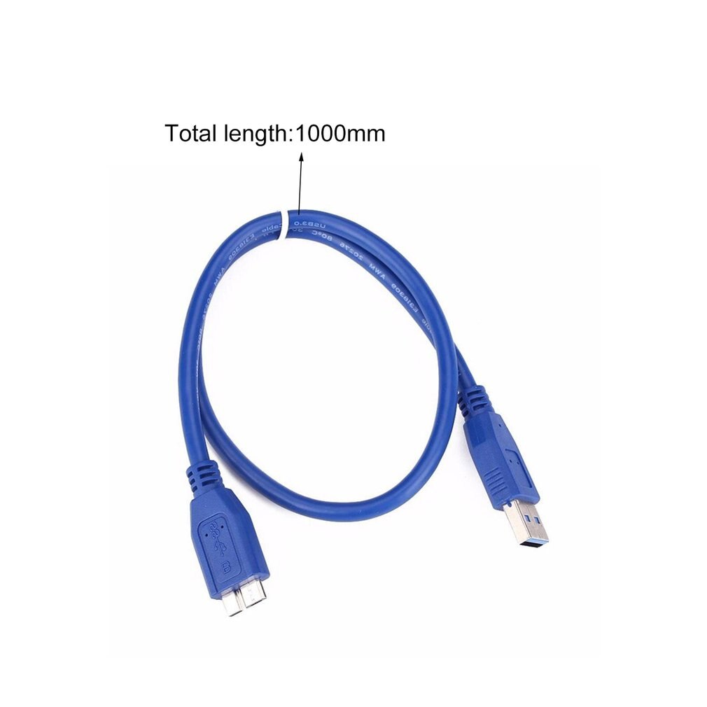 Usb 3.0 a auf micro-usb-b-kabel für externe festplatten von wd, seagate und samsung (multifunktionales blaues usb-b-kabel)