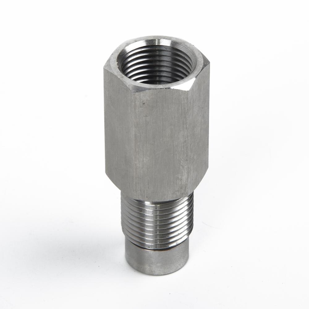 Bilkatalysator rengöring  o2 sensor eliminatorer adapter spacer katalysator 6*2.5*2.5cm 304 rostfritt stål check