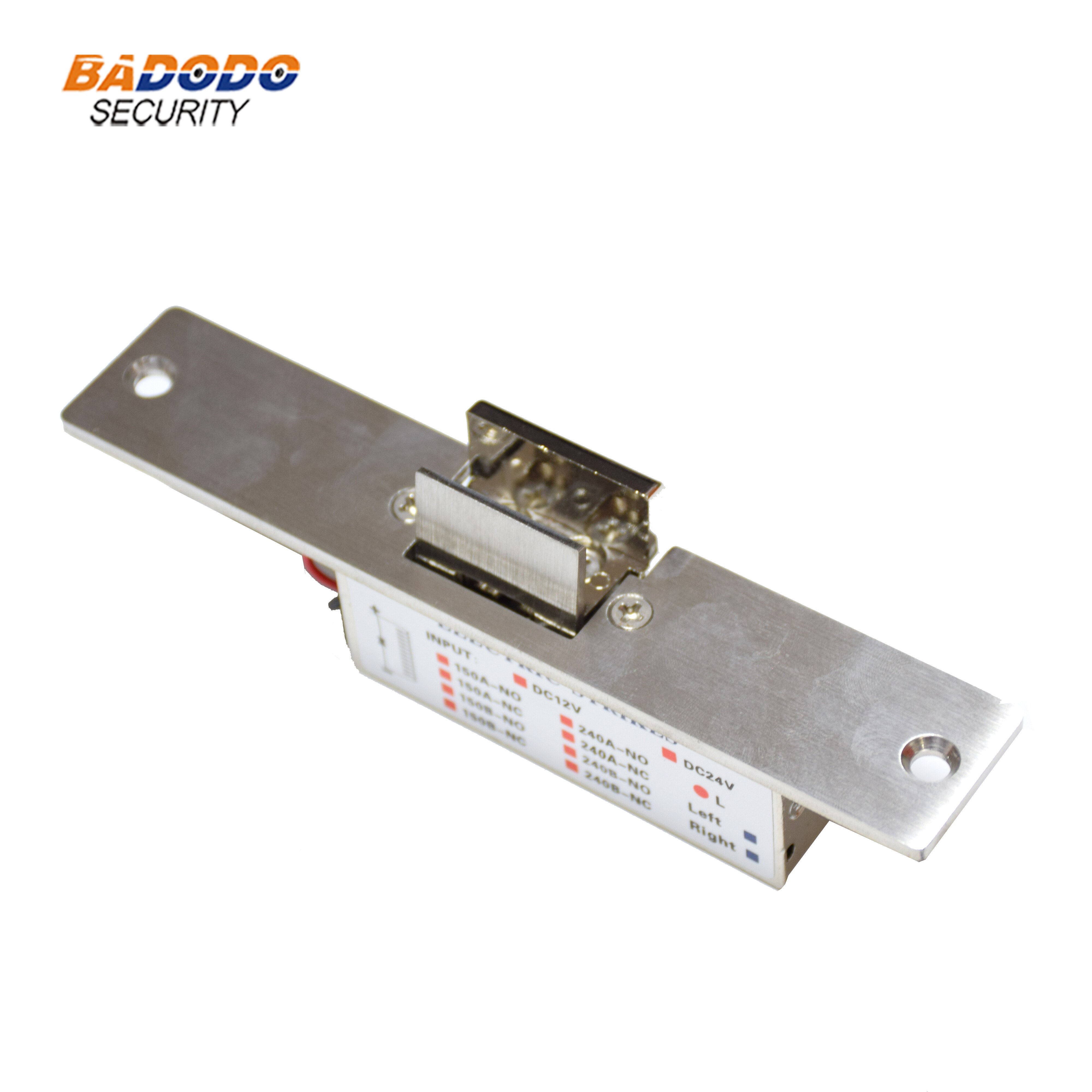 Stainless steel DC 12V Electric Strike lock electronic door lock fail secure or fail safe for glass door