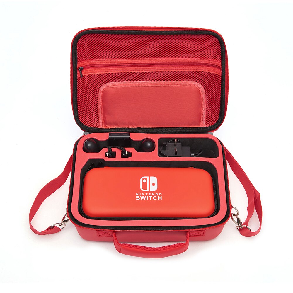 Kit de bolsa de almacenamiento 10 en 1 para Nintendo Switch, carcasa dura, Estuche de transporte, caja de accesorios para Nintendo Switch, resistente al agua: P