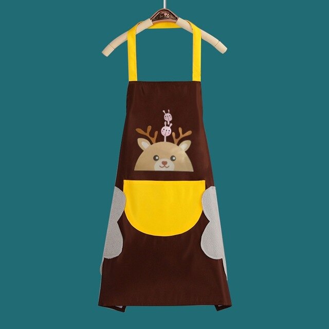 1x Apron Kitchen Waterproof Apron BBQ Cooking Baking Apron With Big Pocket 71*67cm Unisex For BBQ Picnic: 4