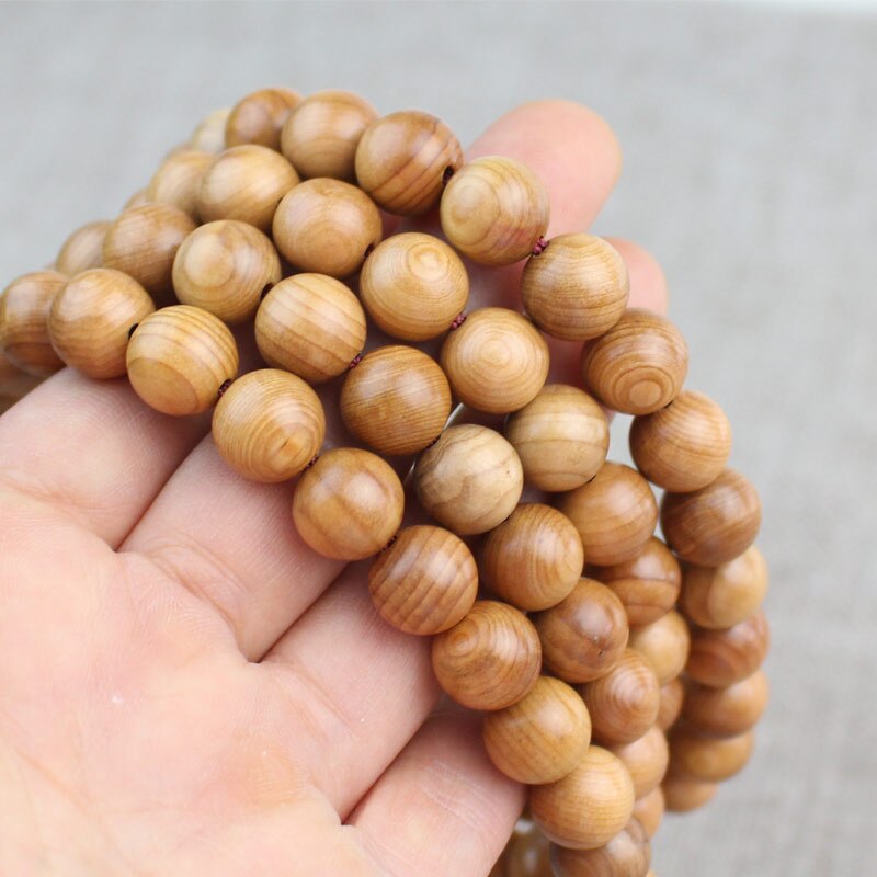 Yew Bracelet Old Material 108 Buddha Beads Old Material Solid Wood Bracelet Men and Women Couple Necklace