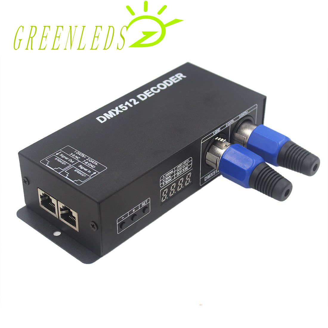 Led Rgbw Controller DMX512 Decoder Met Digitale Display 4 Kanaals JM-DMX-04 Met 3 Jaar Garanties Controller