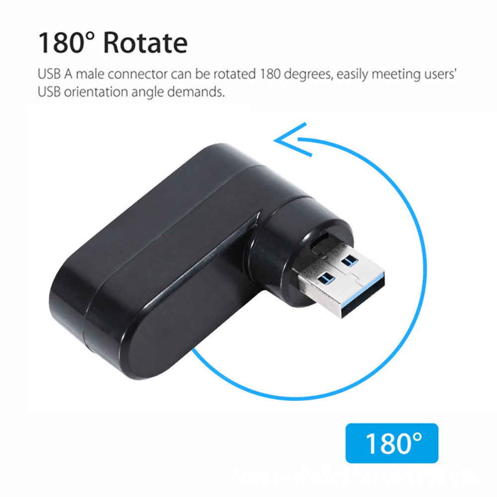 Mini USB 2.0 Hub USB Hub 2.0 Multi USB Splitter Hub Draaibaar 3-poorts Meerdere Expander Splitter USB 2.0 Hub Computeraccessoires