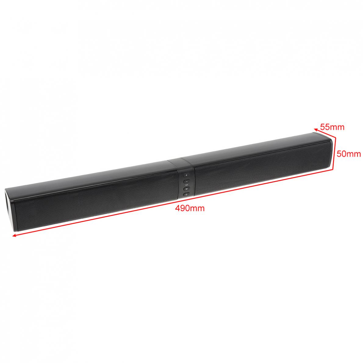 Home Theater Sensurround Bluetooth Soundbar Speaker with 4 Full Range Horns Support Foldable and Split for TV PC Smartphone