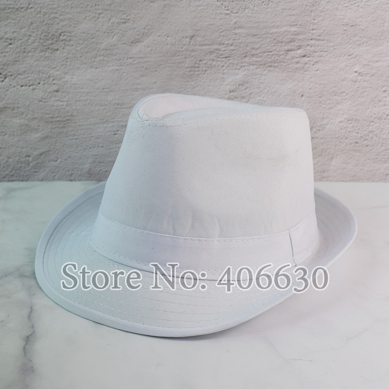 Black Fedora Hats For Men Chapeu Masculino Panama White Trilby Jazz Caps Gangster Hats MEDB003
